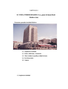 Monografie Hotel Moldova Iași - Pagina 1