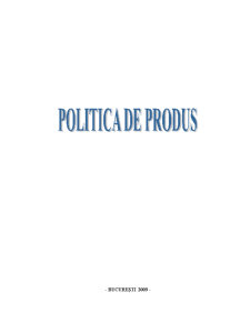 Politică de produs - Pagina 1