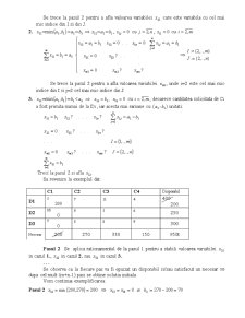 Modelul Matematic al Problemei de Transport Echilibrate - Pagina 4