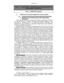 Obiectul și Principiile Specifice Urmării Penale - Pagina 1