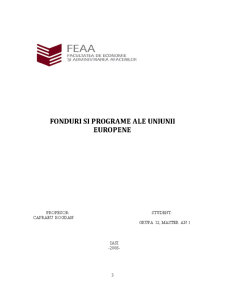 Fonduri și Programe Europene pentru România - Pagina 1