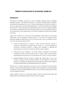 Statul și concurența în economia modernă - Pagina 1