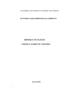 Mediul Marin și Costier - Pagina 1