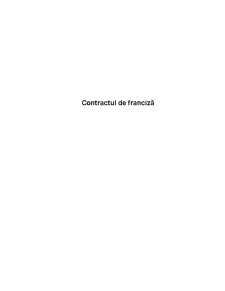 Contractul de Franciză - Pagina 1