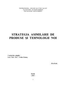 Strategia Asimilării de Produse și Tehnologii Noi - Pagina 3