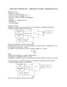 Circuite integrate - amplificatoare operaționale - Pagina 1