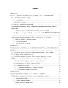 Proiectarea unui flux informațional privind contabilitatea stocurilor de produse și mărfuri - Aurora SA - Pagina 1