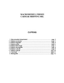 Macromediul Firmei Carmar Shipping SRL - Pagina 1