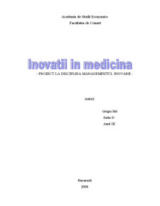 Inovații în medicină - Pagina 1