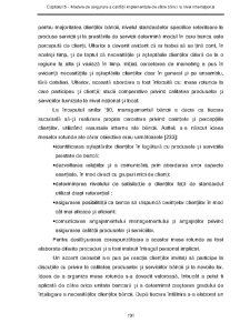 Contribuții privind asigurarea calității în serviciile bancare din România - Pagina 104