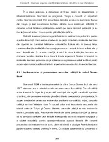 Contribuții privind asigurarea calității în serviciile bancare din România - Pagina 116