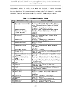Contribuții privind asigurarea calității în serviciile bancare din România - Pagina 185