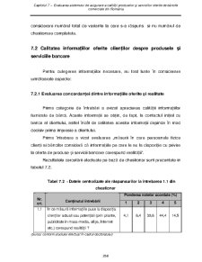 Contribuții privind asigurarea calității în serviciile bancare din România - Pagina 188