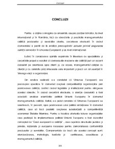 Contribuții privind asigurarea calității în serviciile bancare din România - Pagina 261