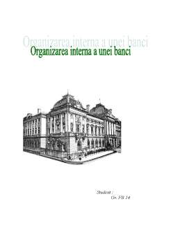 Referat - Organizarea internă a unei bănci