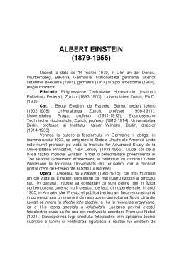 Referat - Albert Einstein