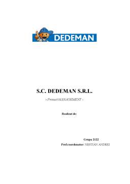 Proiect - Management Dedeman