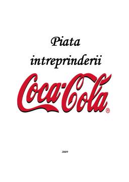 Proiect - Piața întreprinderii - Coca Cola