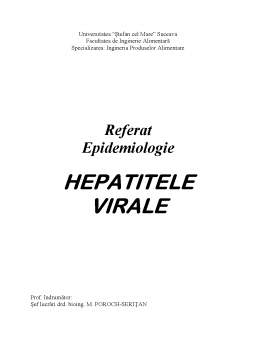 Referat - Hepatitele Virale
