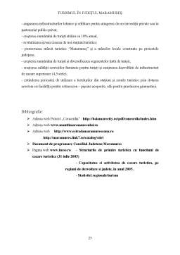 Proiect - Județul Maramureș - Analiza Activității Turistice