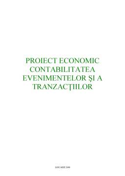 Proiect - Contabilitatea Capitalurilor Proprii și a Împrumuturilor