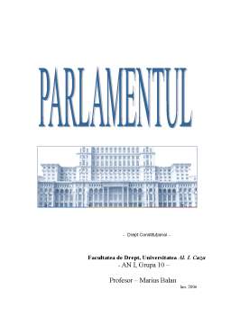 Referat - Parlamentul