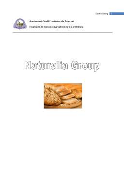 Referat - Pâinea ecologică - Naturalia Group
