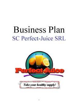 Proiect - Plan de Afaceri - Perfect-Juice