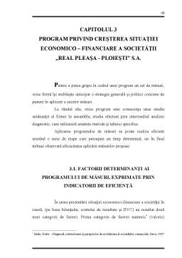 Referat - Eficiența Investiției de Capital Pentru Creșterea Situației economico-financiare la SC Real SA Pleașa - Ploiești