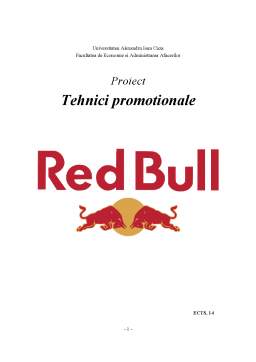 Proiect - Tehnici promoționale - Red Bull