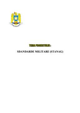 Proiect - Standarde Militare - Stanaguri