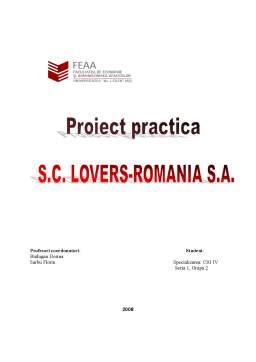 Proiect - Practică SC Lovers-Domania SA