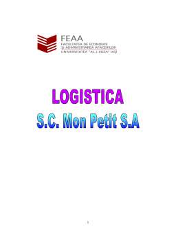 Proiect - Logistică - SC Mon Petit SA