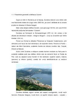 Referat - Prezentare Generală a Defileului Dunarii
