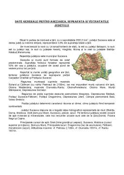 Referat - Studiu de caz privind organizarea teritorială a județului Suceava