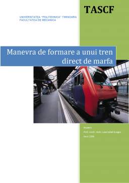 Proiect - Manevra de formare a unui tren direct de marfă