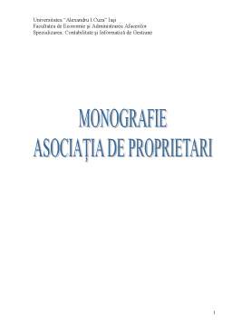 Proiect - Monografie asociația de proprietări