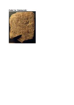 Referat - Codul lui Hammurabi și condiția femeii