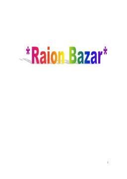 Proiect - Raion Bazar