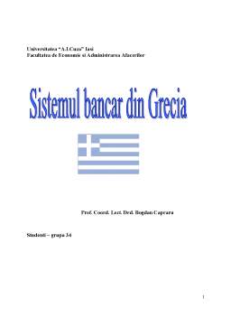Proiect - Monografia Sistemului Bancar Grecesc