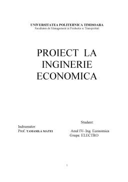Proiect - Diagnosticul Sistemului Economico-Ingineresc