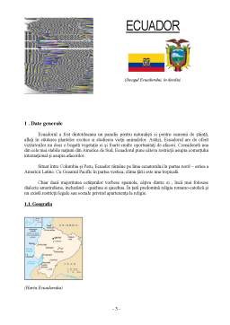 Proiect - Ecuador - Analiza Sistemului Economic 1950-2006