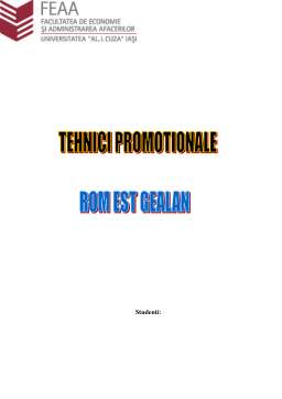 Proiect - Tehnici promoționale - proiect Gealan