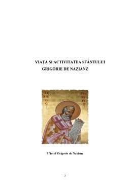 Proiect - Viața și Activitatea Sfântului Grigorie de Nazianz