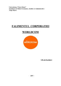 Referat - Falimentul Corporatiei Worldcom