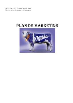 Proiect - Plan de Marketing Milka