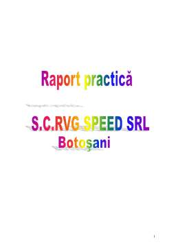 Proiect - Raport de practică agenția SC RVG Speed SRL