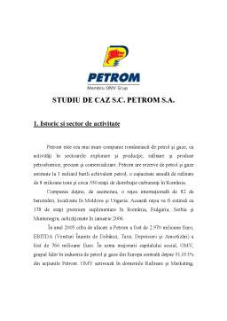 Proiect - Proiect Management Strategic - SC Petrom SA