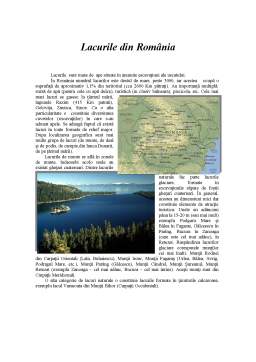 Referat - Lacurile din România