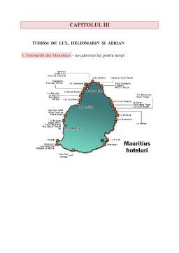 Proiect - Interdependența formelor de turism - turism heliomarin, turism de lux și turism aerian - studiu de caz - Mauritius